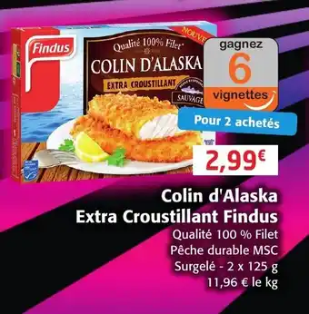 Colruyt Colin d'Alaska Extra Croustillant Findus offre