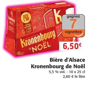 Colruyt Bière d'Alsace Kronenbourg de Noël offre