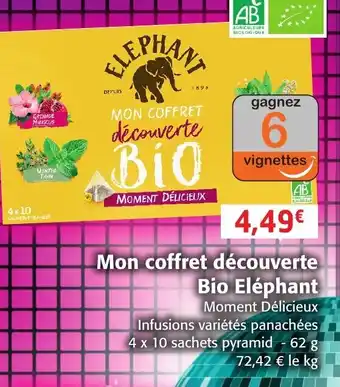 Mon coffret Découverte Bio Eléphant