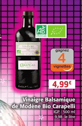 Colruyt Vinaigre Balsamique de Modène Bio Carapelli offre