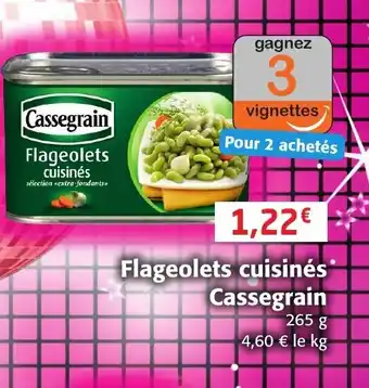 Colruyt Flageolets Cuisinés Cassegrain offre