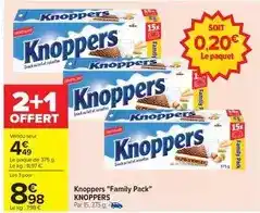 Carrefour Knoppers family pack offre
