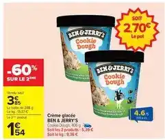 Carrefour Crème glacée ben & jerry's offre