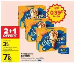 Carrefour Cônes glacés extrême offre
