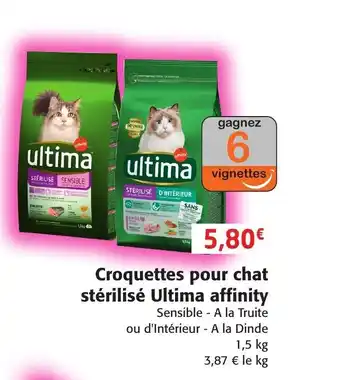 Colruyt Croquettes Pour Chat Stérilisé Ultima Affinity offre