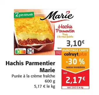 Colruyt Hachis Parmentier Marie offre