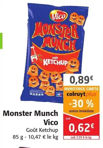 Colruyt Monster Munch Vico offre