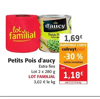 Colruyt Petits Pois D'Aucy offre