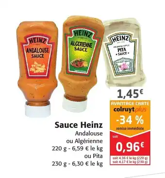 Colruyt Sauce Heinz offre