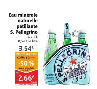 Colruyt Eau Minérale Naturelle Pétillante S. Pellegrino offre