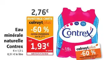 Colruyt Eau Minérale Naturelle Contrex offre