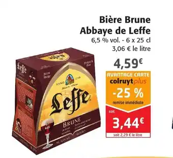 Colruyt Biére Brune Abbaye De Leffe offre