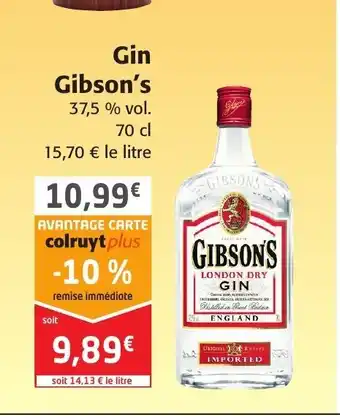 Colruyt Gin Gibson's offre