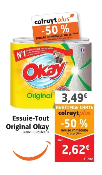 Colruyt Essuie-Tout Original Okay offre