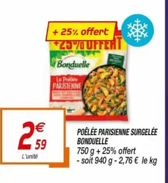 Netto Poélée Parisienne Surgelée Bonduelle offre