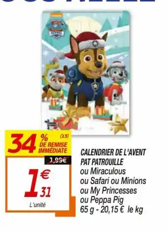 Calendrier De L'Avent Pat Patrouille