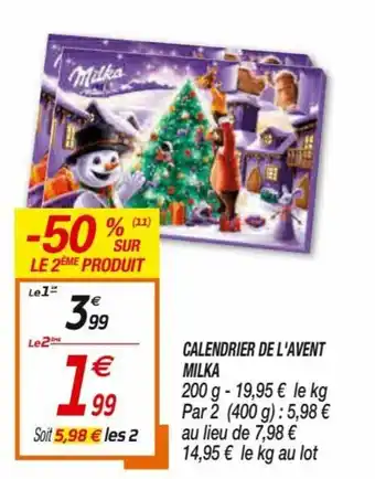 Netto Calendrier De L'Avent Milka offre
