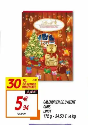 Netto Calendrier De L'Avent Ours Lindt offre