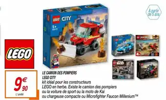 Netto Le Camion Des Pompiers Lego City offre