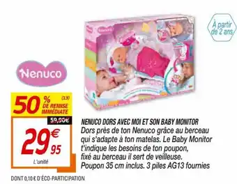 Nenuco Dors Avec Moi Et Son Baby Monitor