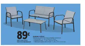 E.Leclerc Salon Bas 4 Pièces offre