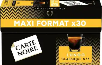 Match Carte noire capsules de café offre