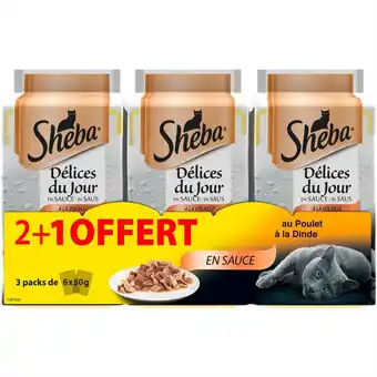 Match Sheba délices du jour sachets fraîcheur pour chat offre