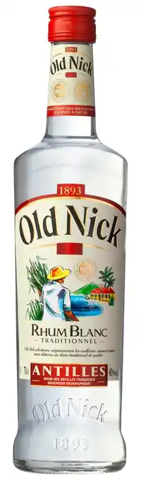 Match Old nick rhum blanc traditionnel des antilles offre