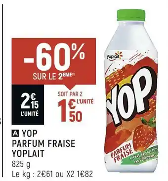 Yoplait yop parfum fraise
