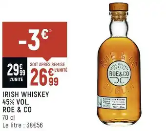 Roe & co irish whiskey 45% vol.