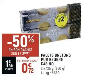 Spar Casino palets bretons pur beurre offre