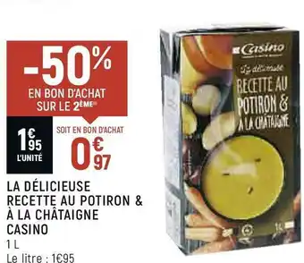 Spar Casino la délicieuse recette au potiron & à la châtaigne offre