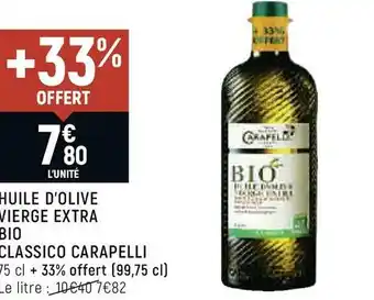 Carapelli huile dâolive vierge extra bio