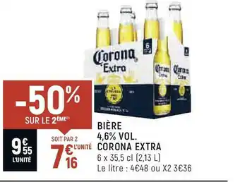 Corona bière 4,6% vol.
