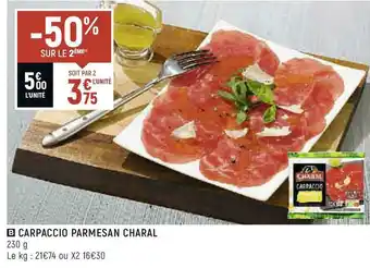 Spar Charal carpaccio parmesan offre