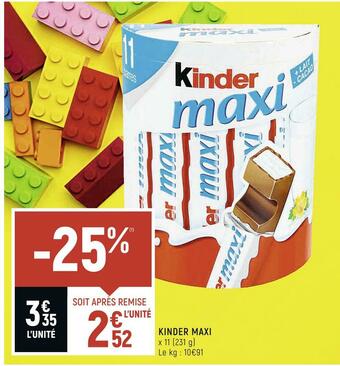 Petit Casino Ferrero kinder maxi offre