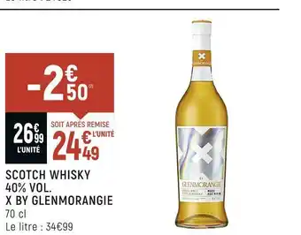 Spar X by glenmorangie scotch whisky 40% vol. offre