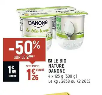 Spar Danone le bio nature offre
