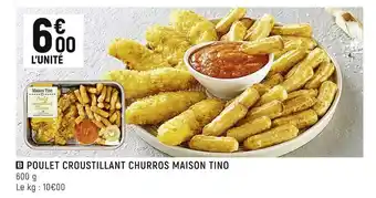 Spar Maison tino poulet croustillant churros offre