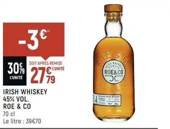 Roe & co irish whiskey 45% vol.