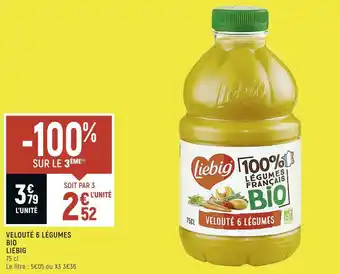 Spar Liebig velouté 6 légumes bio offre