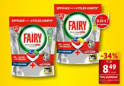 Lidl FAIRY platinium* offre