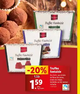 Lidl Truffes fantaisie offre