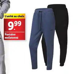 Lidl Pantalon molletonné offre