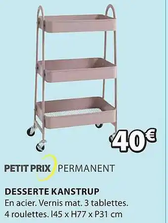 JYSK Desserte Kanstrup offre