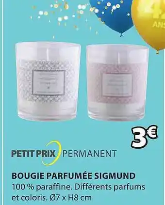 JYSK Bougie Parfumée Sigmund offre