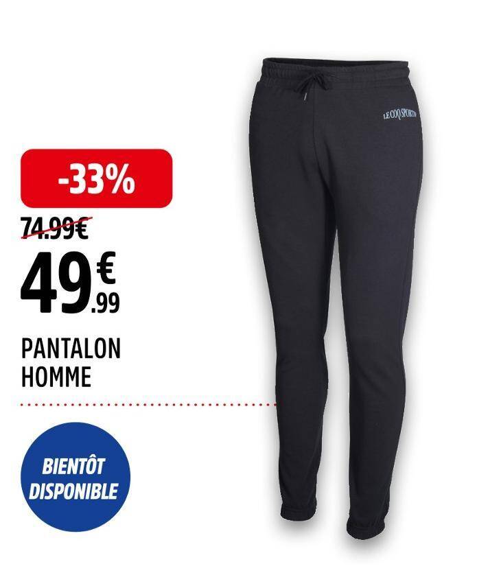 Promo LE COQ SPORTIF Pantalon homme chez Intersport