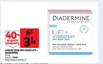 Auchan Soin Du Jouranti-rides Lift+ Diadermine offre