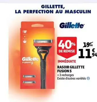 Auchan Rasoir Gillette Fusion 5 offre