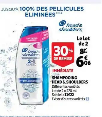 Auchan Shampooing Head & Shoulders offre